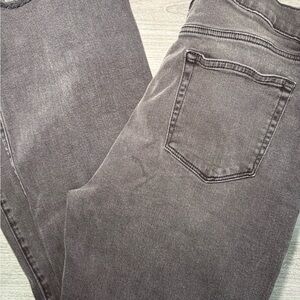 Loft High Rise Flare Gray Denim Jeans
